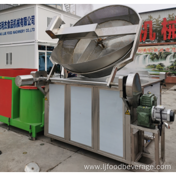 Biological Pellets Heating Batch Fryer